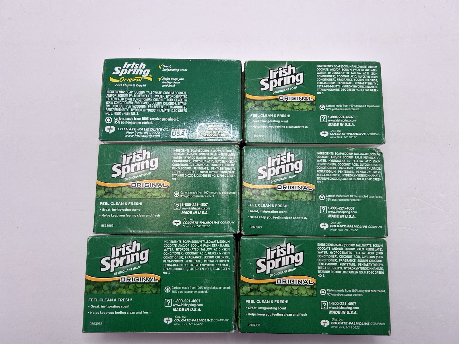 Irish Spring Bar Soap DISCONTINUED – Old Formula – No Flaxseed No Linwood 6 Bars