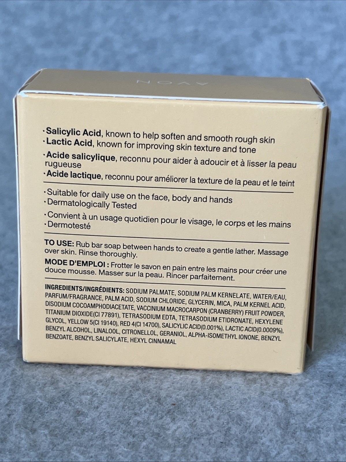 AVON Skin so Soft Bar Soap Original Soft & Sensual Facial Bar w/Salicylic Acid