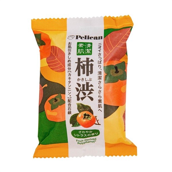 Pelican Soap Shibugaki /Japanese Persimmon 80g ×2pcs Contains tannins