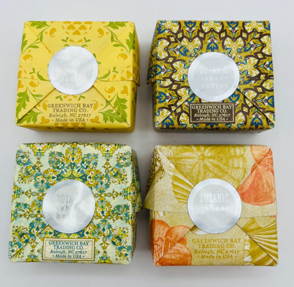 2 x Greenwich Bay Trading Co. Soap 1.9oz White Tea Calendula / Pineapple Cocoa