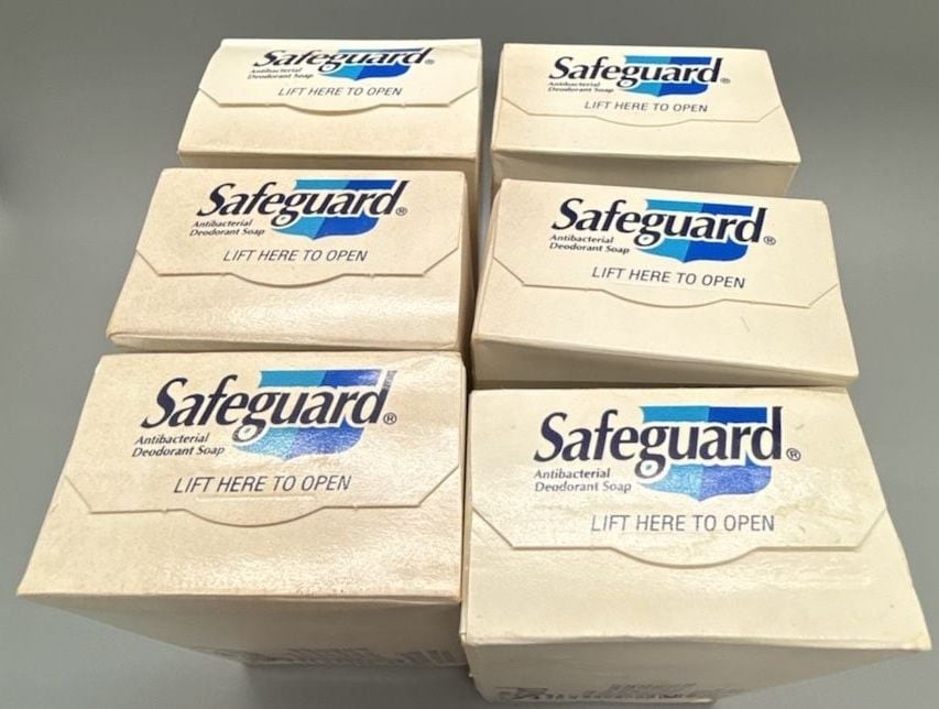 Safeguard Antibacterial Deodorant Beige Bath Sz Bar Soap 6 – 5 oz NOS 1994 Vtg