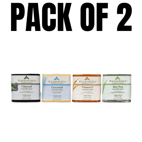 🧼 Clearly Natural Glycerine Bar Soap– 12 oz (3 Count) – Pack of 2