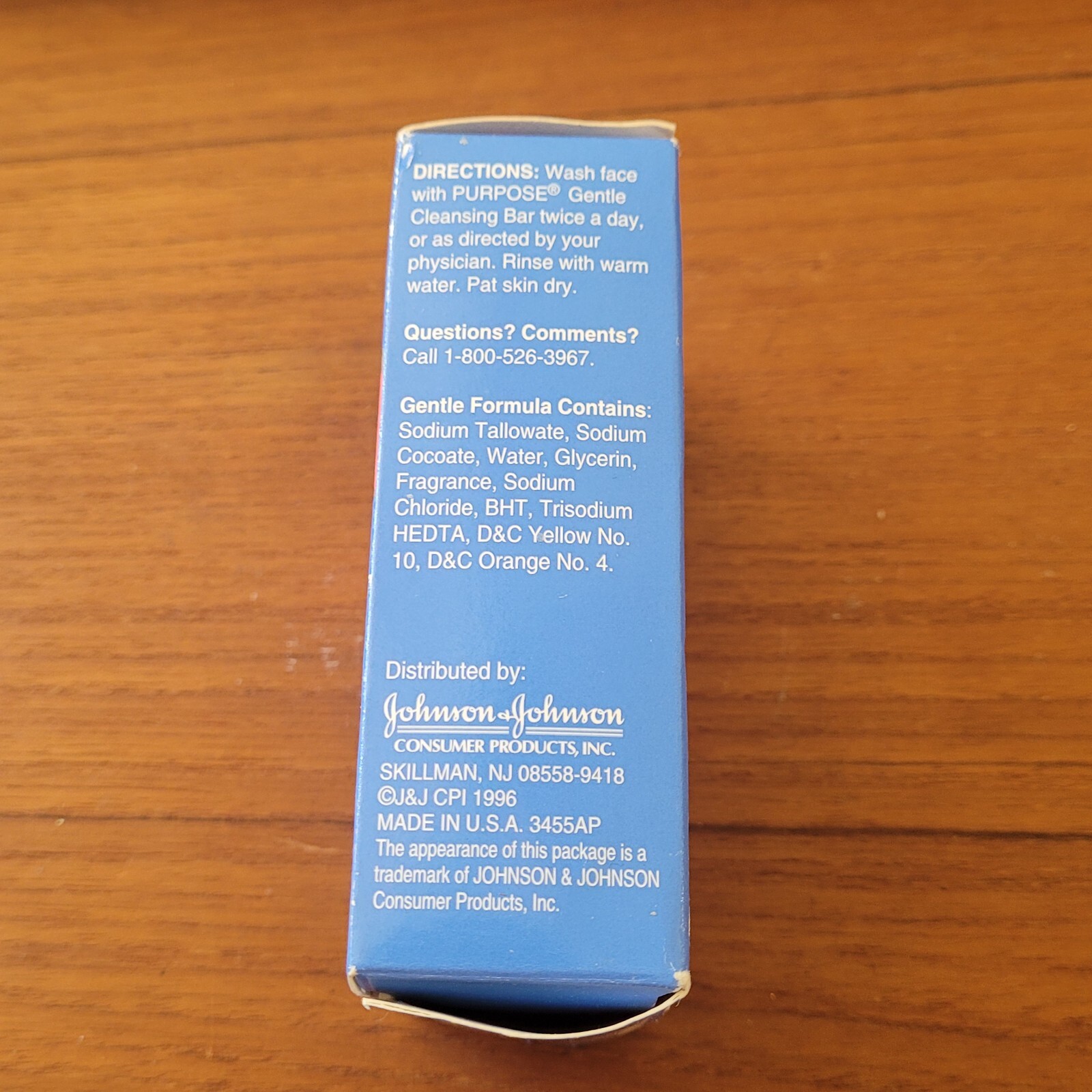 Large Vintage Purpose Soap 1996 Gentle Cleansing Bar NOS 6 oz Sealed