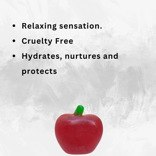 FORGANIK Apple Shape Moisturizing Handmade Soap Pack of 1 For Men & Women 100 Gm