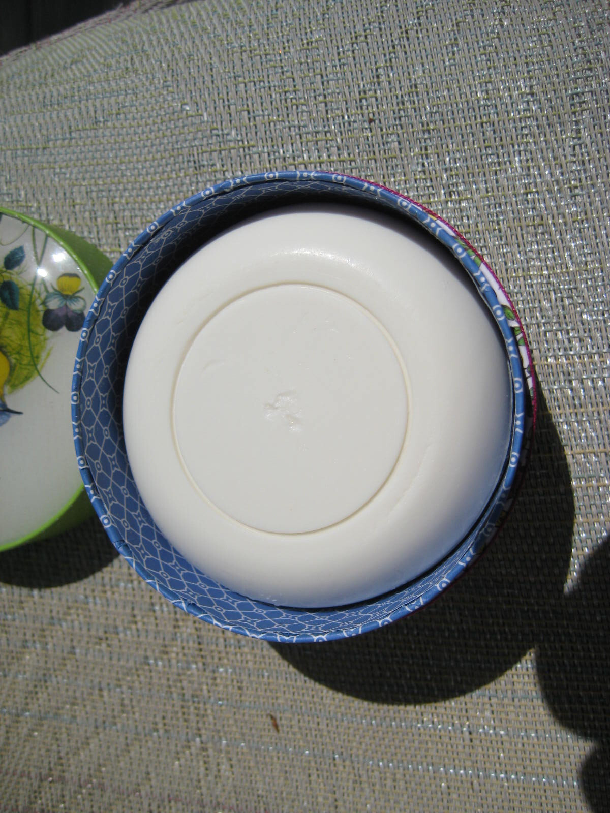 Vintage Fringe Studio Scented 5 oz Bar in Glass Topped Trinket Box Soap USA Made