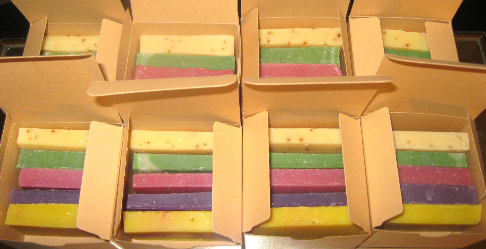 All Natural 3 lb. Tropical Soap Variety Cuts in Gift Boxes Hand/Face/Body – NEW!