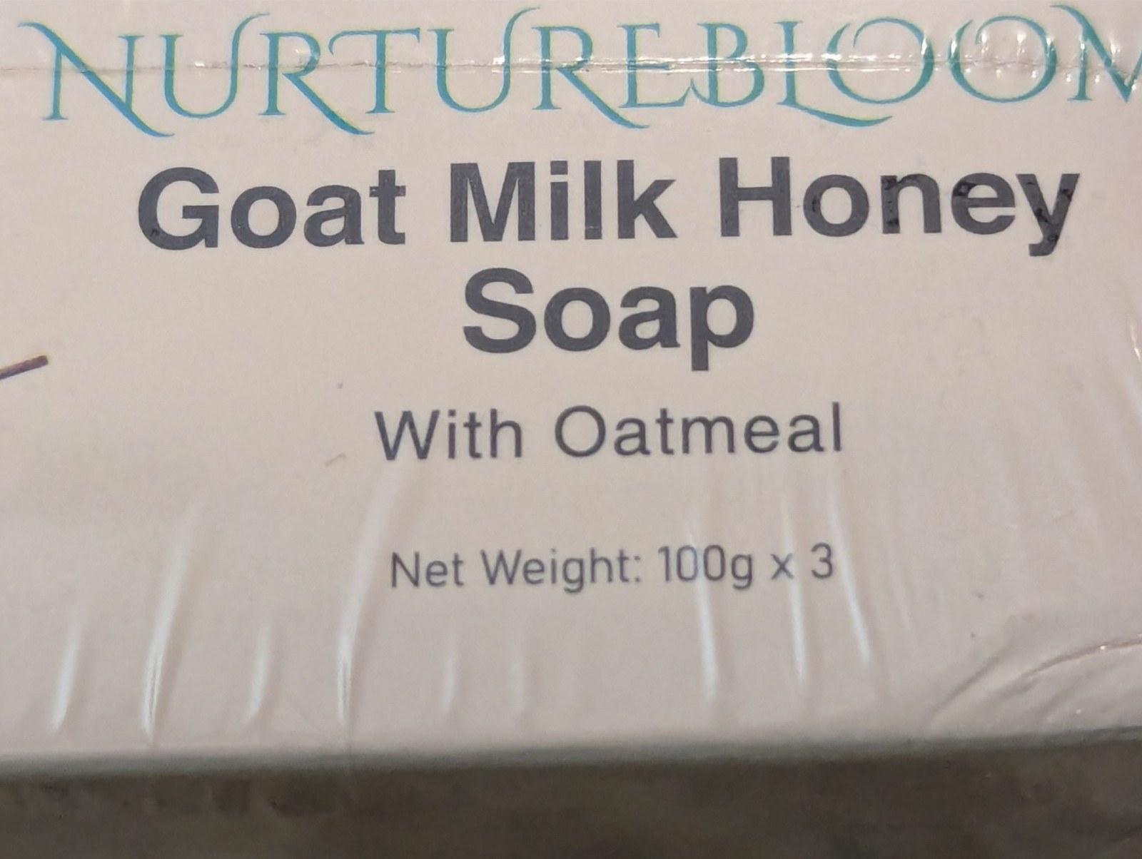 NatureBloom Goat Milk Honey Soap with Oatmeal 3-Bar Pack 100g x 3