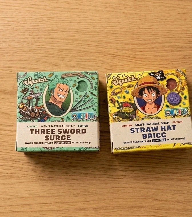 Dr Squatch One Piece Duo 5 Oz Soaps. (2) Straw Hat Bricc And Three Sword Surge!