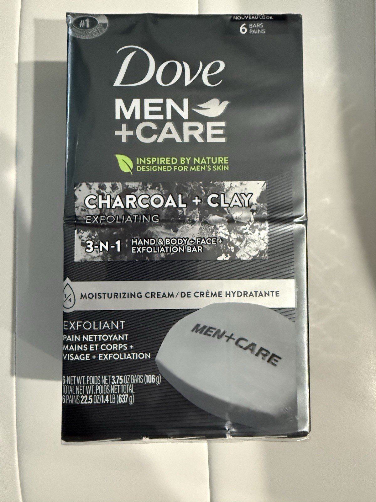 Dove Men Care Bar Soap Charcoal & Clay