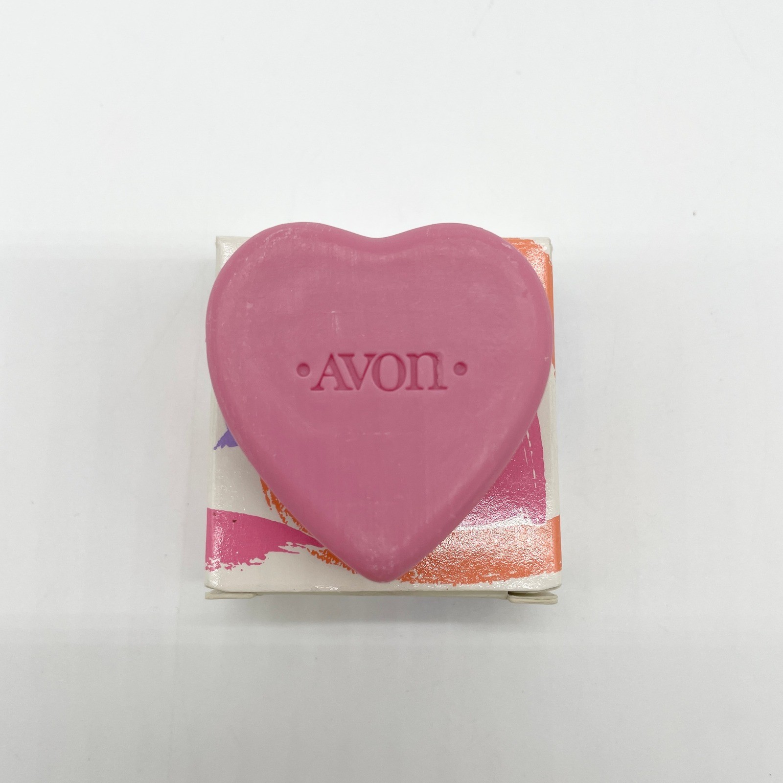 Vintage Avon Bath Soap Heart to Heart 1980s Hugs Kisses Sweetheart Valentines