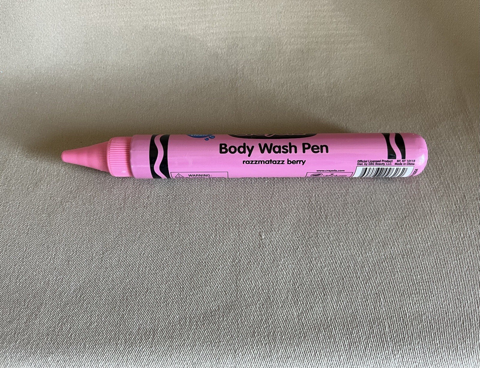 1.9 Oz. Crayola Bathtub Body Wash Pen In Razzmatazz Berry Pink, For Ages 3+, New