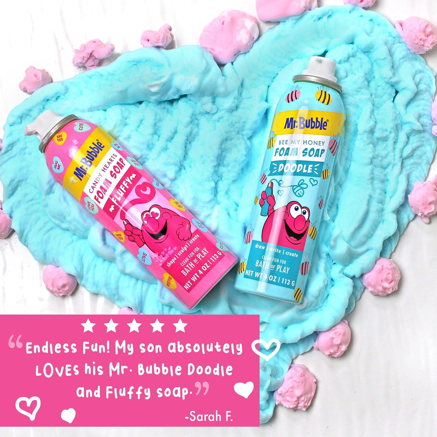 Limited Edition Foam Soap, Creativity Bath Soap, Cleans & Moisturizes, Bee My Ho