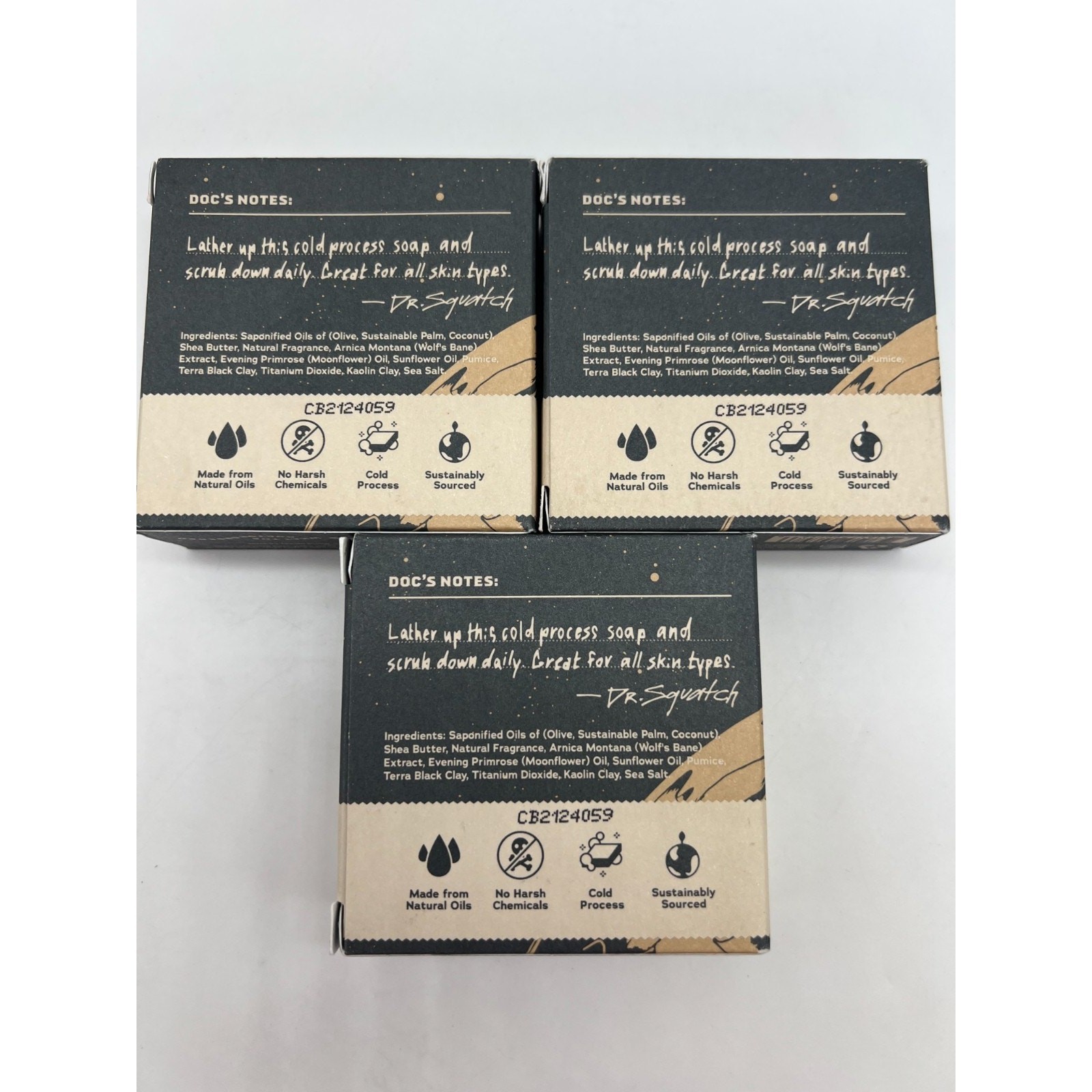 Dr. Squatch Moon Rock Galaxy Edition Men’s Soap Lot of 3