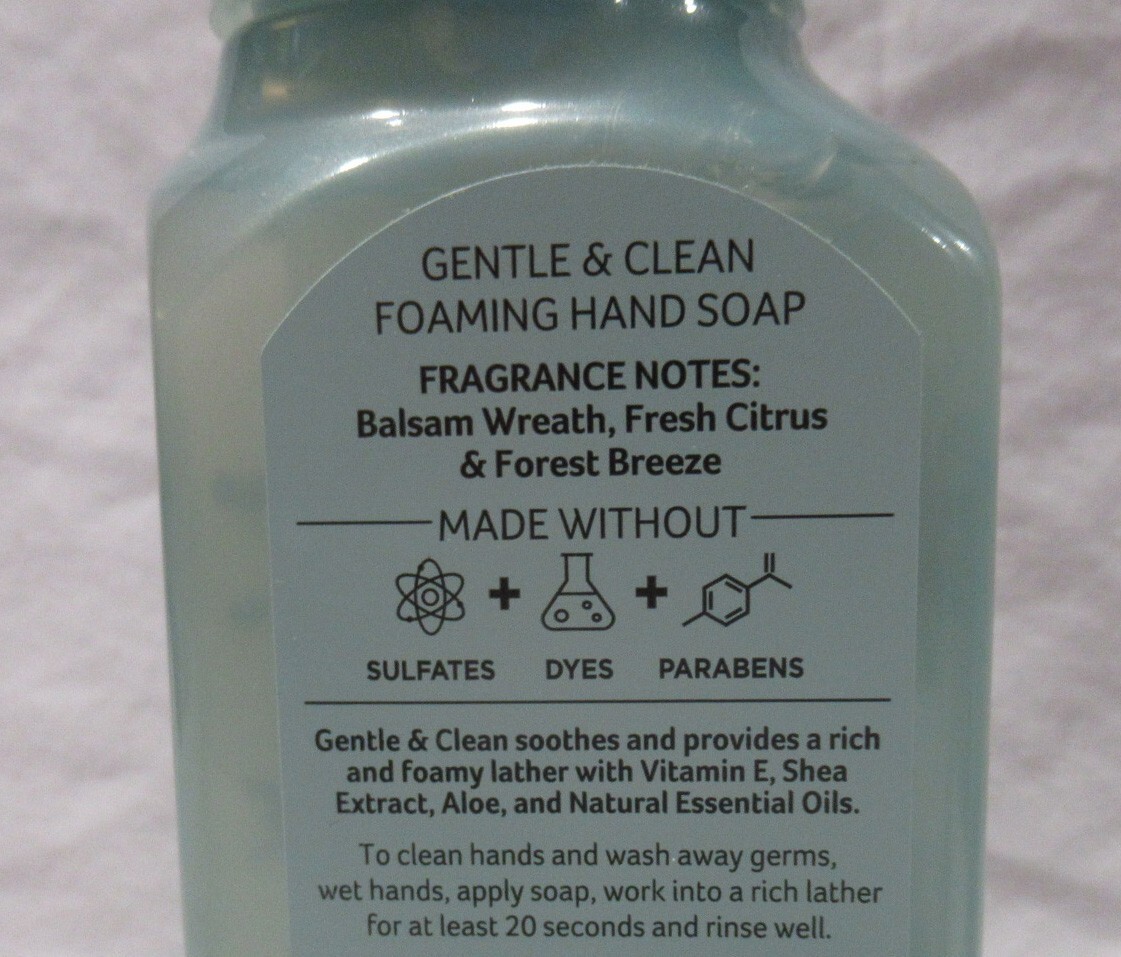 Bath & Body Works Gentle & Clean Foaming Hand Soap Set of 2 WINTER CITRUS WREATH