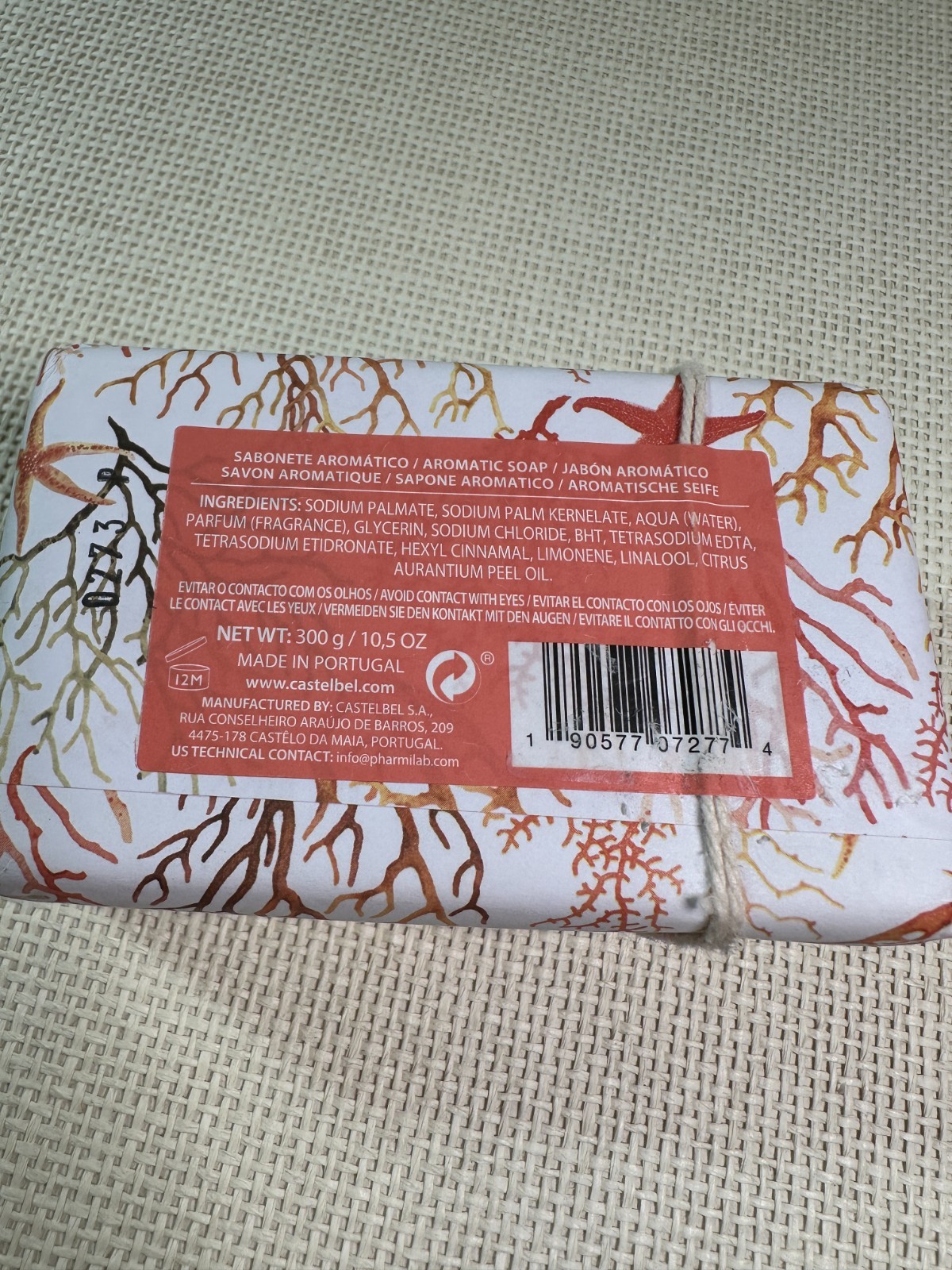 Casa Dos Aromas | Triple Milled Soap | 10.5 OZ | Made in Portugal