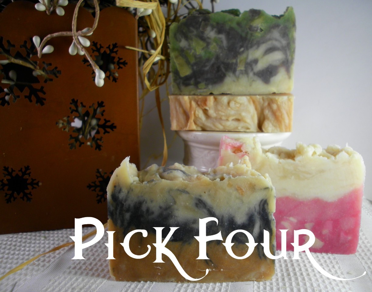 4 Bars Goat Milk Soap Your Choice Organic Natural Soap Handmade Homemade