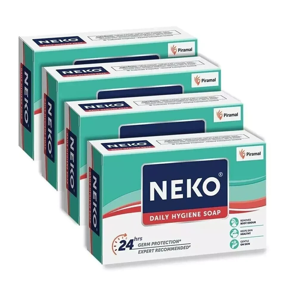 Neko Daily Hygiene Soap Germ Protection Unisex Bathing Bar Each 100g Pack Of 4