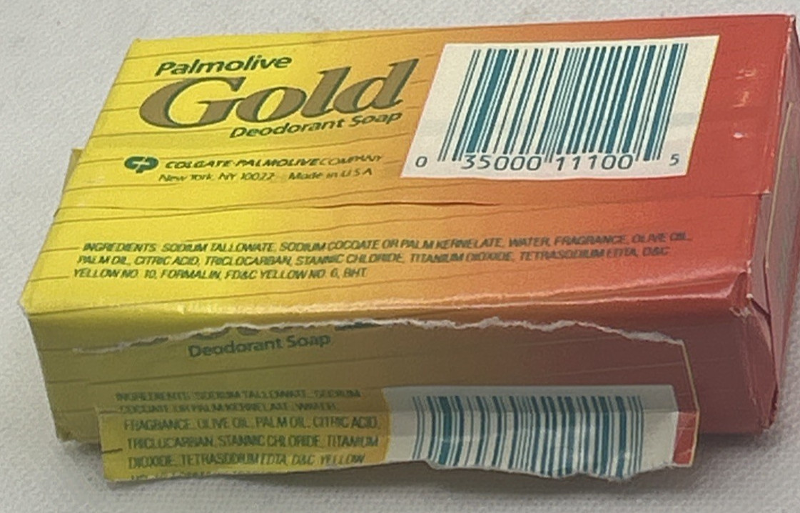 Palmolive Gold Deodorant Soap 4.5 oz Bar with OLIVE OIL Bath Size NEW NOS 1994
