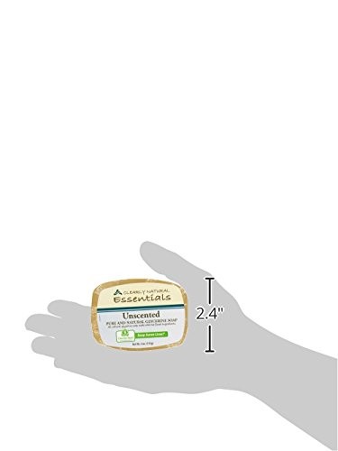 Clearly Natural, Glycerine Soap, Unscented, 4 oz 4 Ounce (Pack of 1)