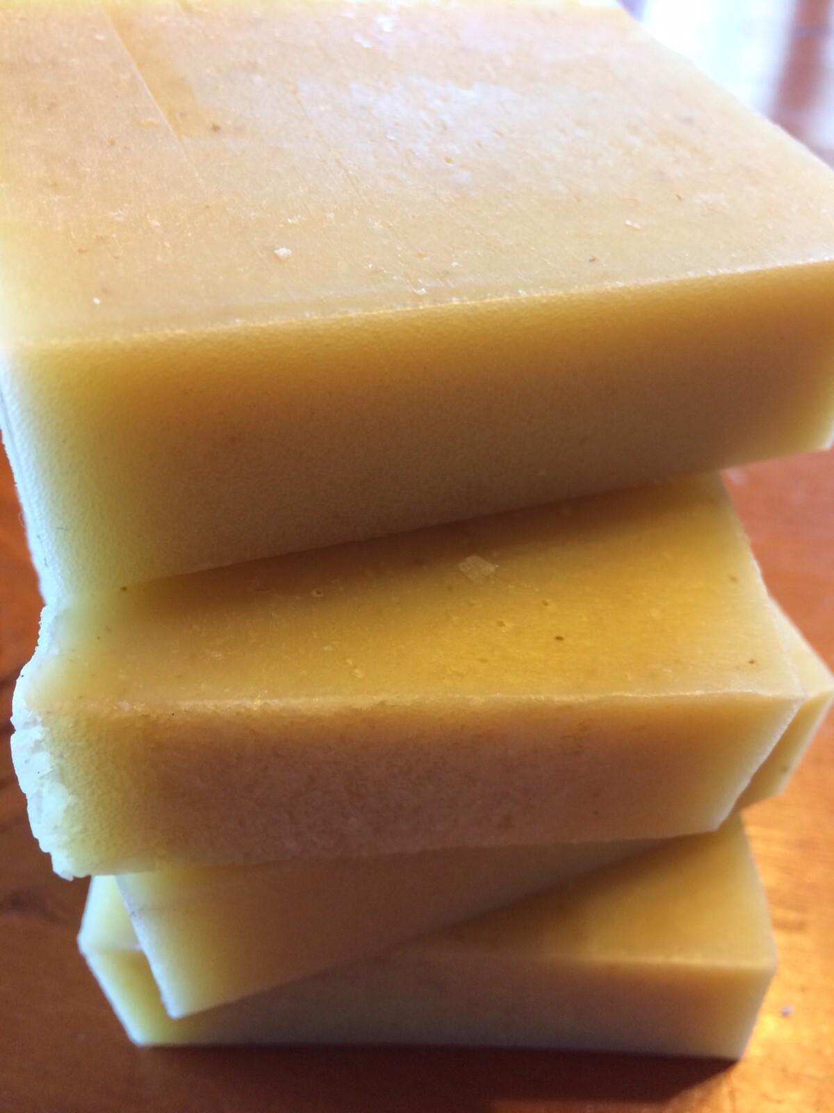 Hand Crafted Soap 3 Bars Organic Vegan Natural Olive And Coconut Oil With Shea