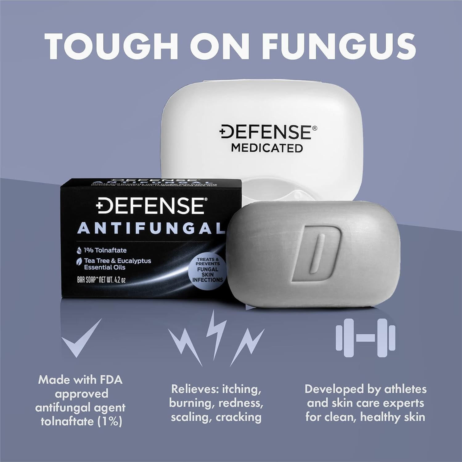 Antifungal Bar Soap Medicated Treatment for Jock Itch Ringworm Athlete’s Foot