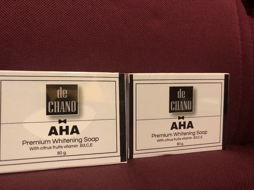2 X De CHANO AHA Premium Whitening Soap. LOT OF 2. USA SELLER