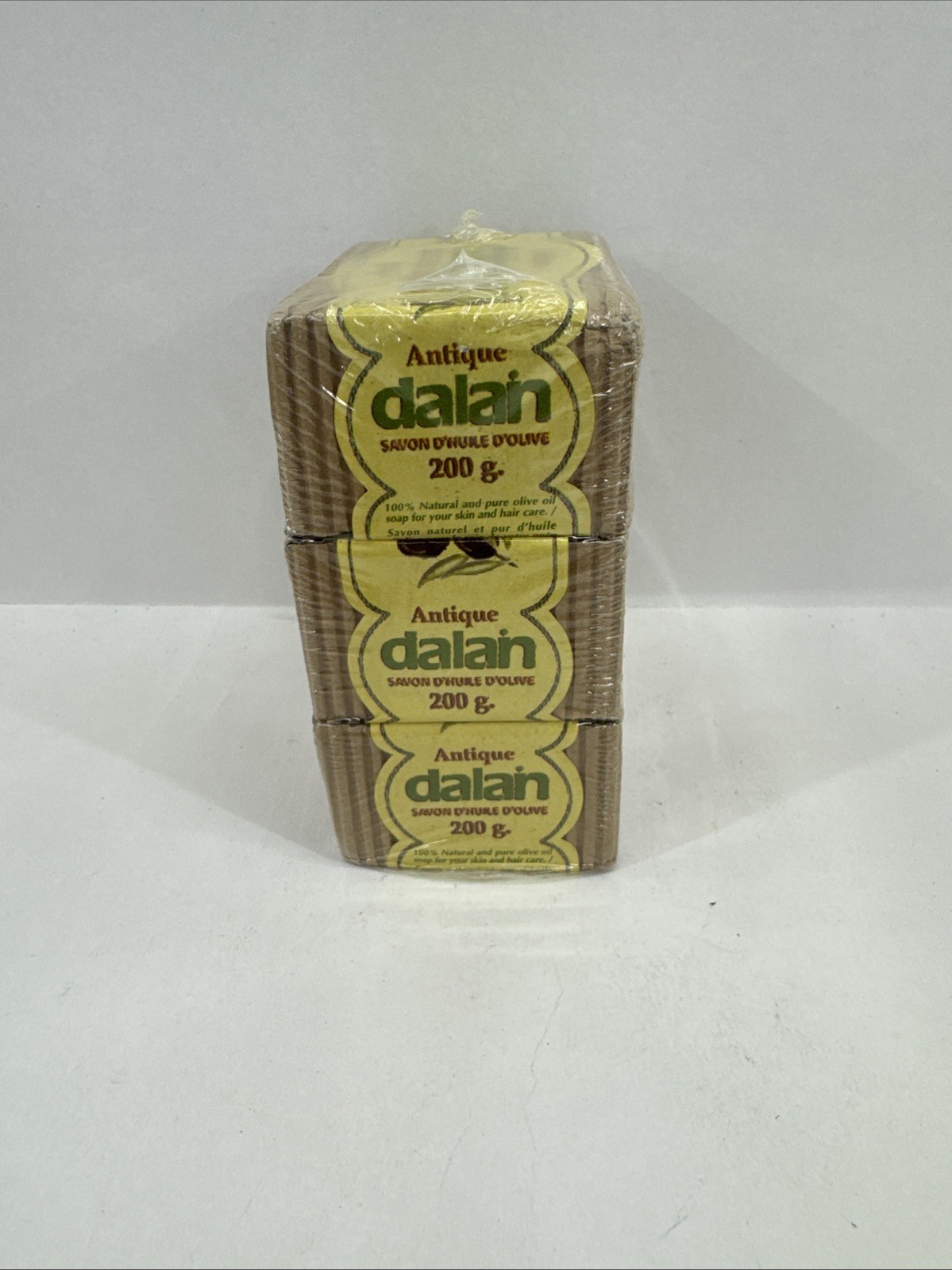Dalan Antique Olive Oil Bar Soap 100% Natural 200 gr (3- Pack) NIB