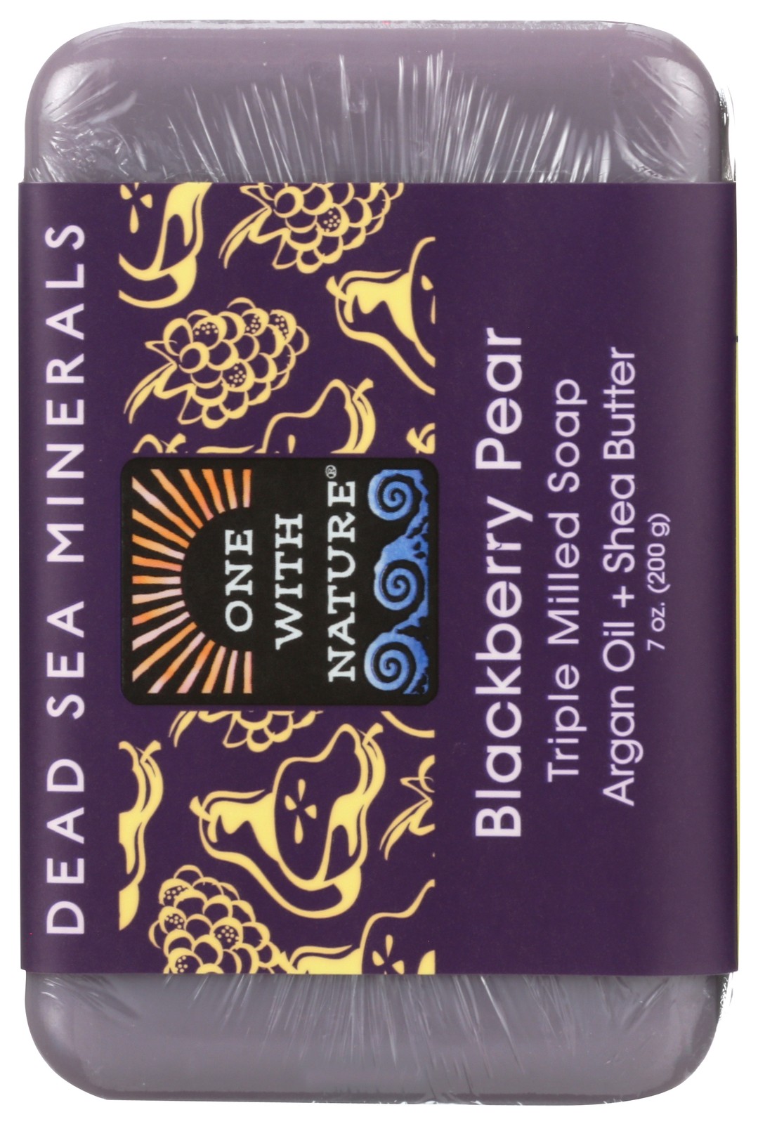 Dead Sea Blackberry Pear Soap By One With Nature 7 Oz Bar 1 Pack