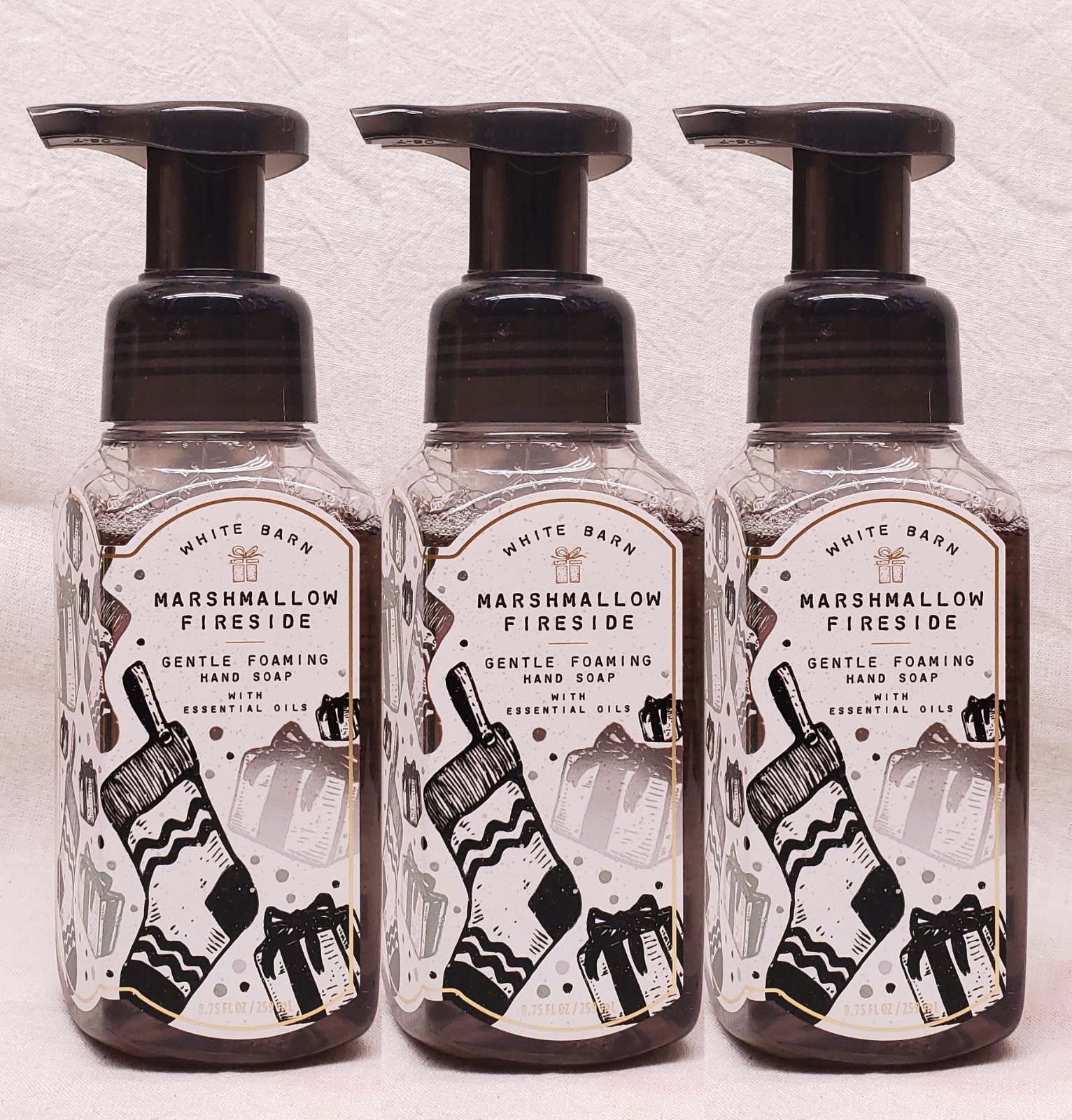 3 Bath & Body Works MARSHMALLOW FIRESIDE Foaming Hand Soap