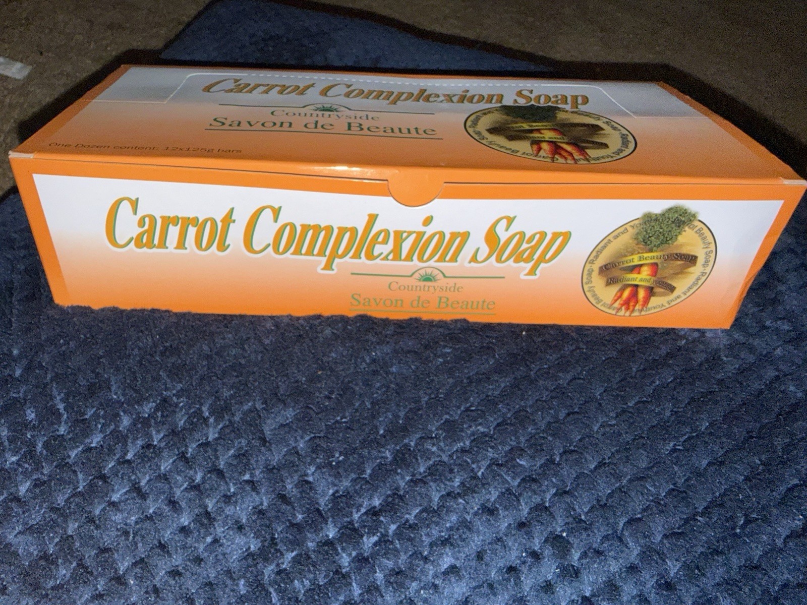 Countryside Carrot Complexion Beauty Soap Bars, 12 x 125g Multipack