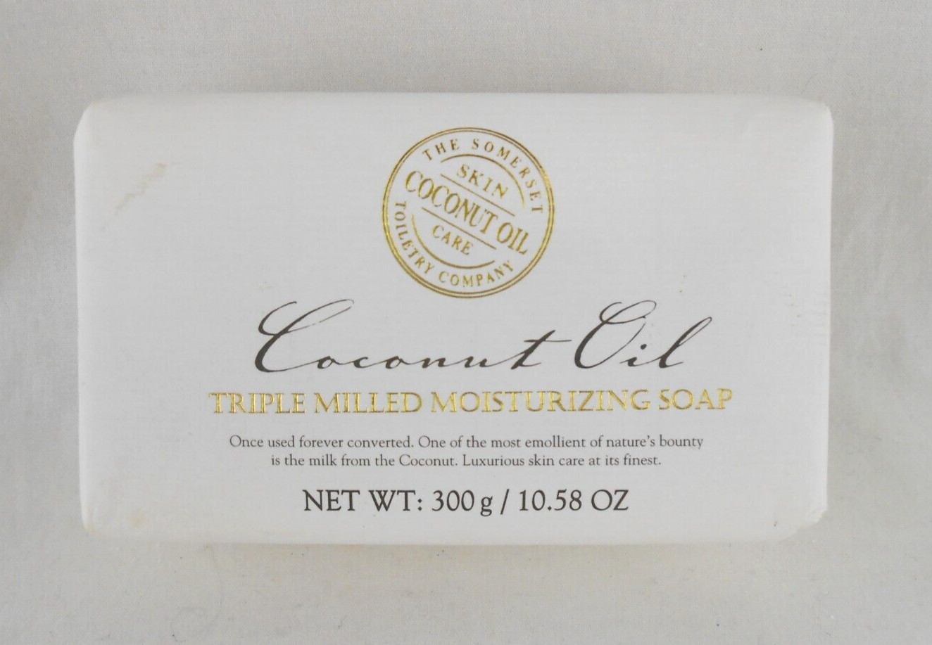 Somerset Toiletry Luxury Triple Milled Coconut Oil Soap Bar 10.58 oz New