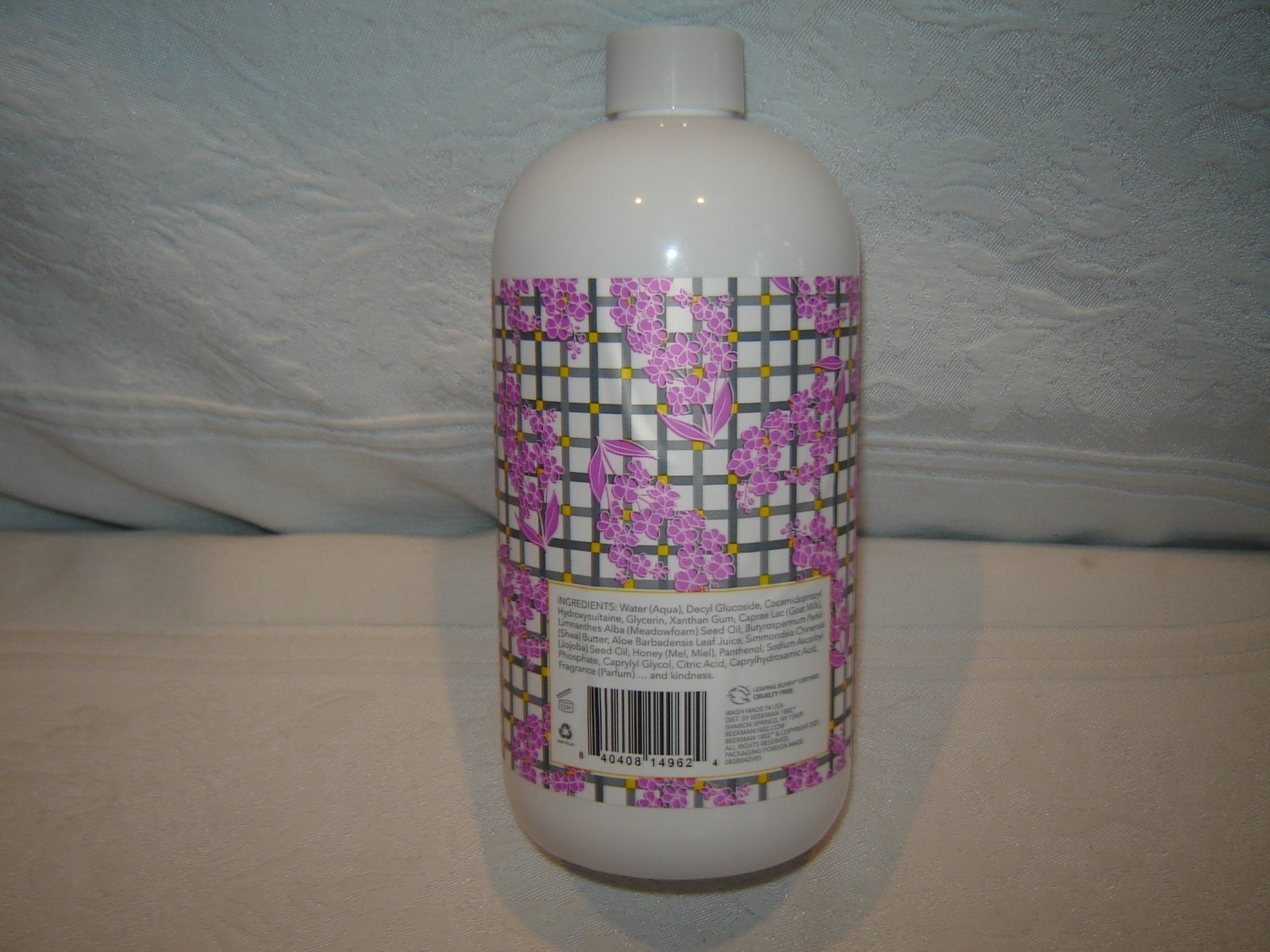 2 SEALED 24 fl oz Beekman 1802 Lilac Dream Goat Milk Hand & Body Wash w/1 Pump