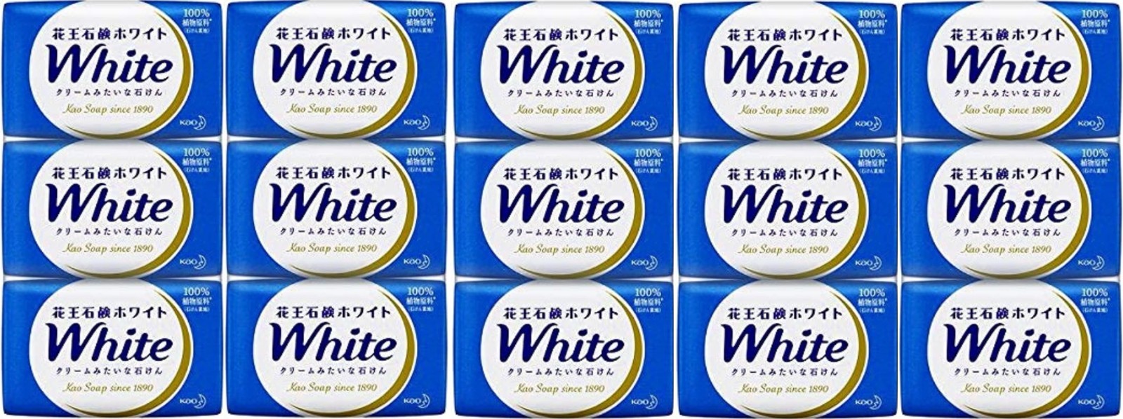 85 g x 15 Pieces set Kao White Gift Bar soap with Box Boxed