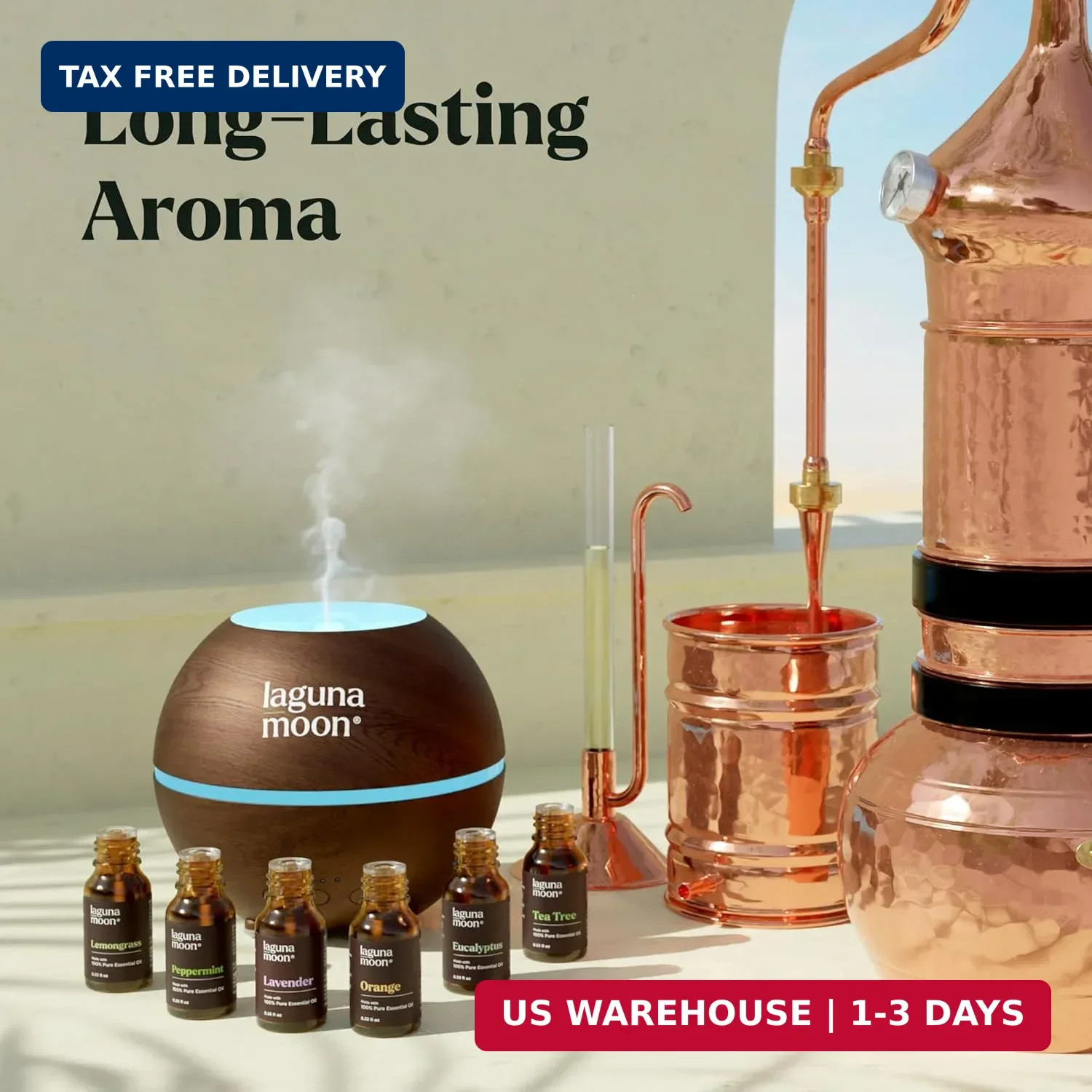 Essential Oils Aromatherapy Set – 6 Oils for Diffusers, Home Care, Fragrance