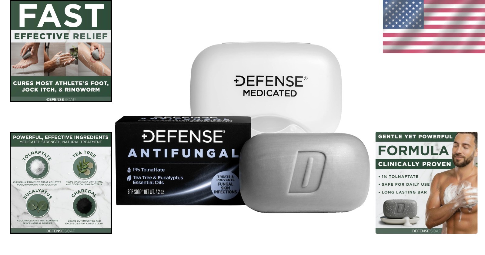 Medicated 1% Tolnaftate Antifungal Soap – Jock Itch & Athlete’s Foot Relief