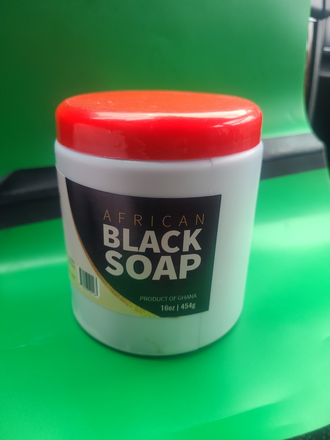 African Black Soap 100% Pure Natural Organic Face Body Wash (JAR) 16 OZ