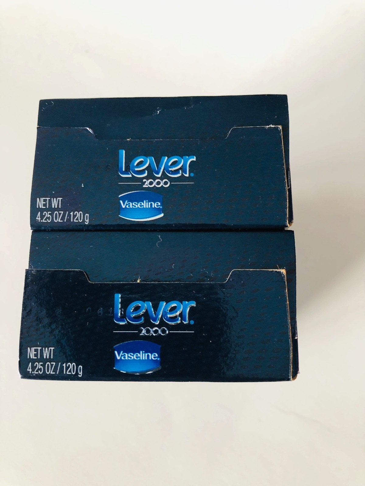 2X Lever 2000 Men Body & Face Bar Fresh Scent Vaseline Discontinued 4.25 oz Bars