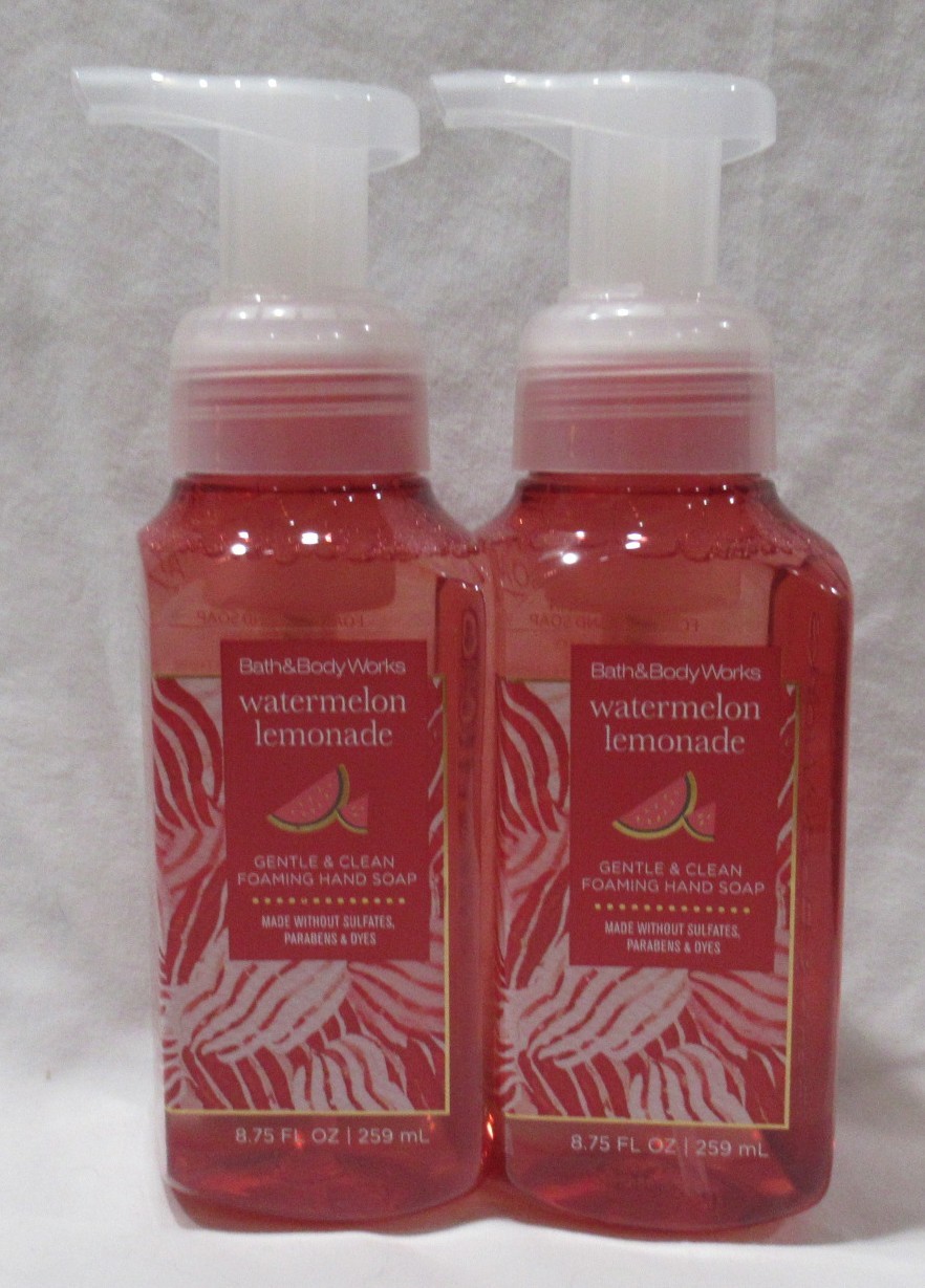 Bath & Body Works Gentle & Clean Foaming Hand Soap Lot of 2 WATERMELON LEMONADE