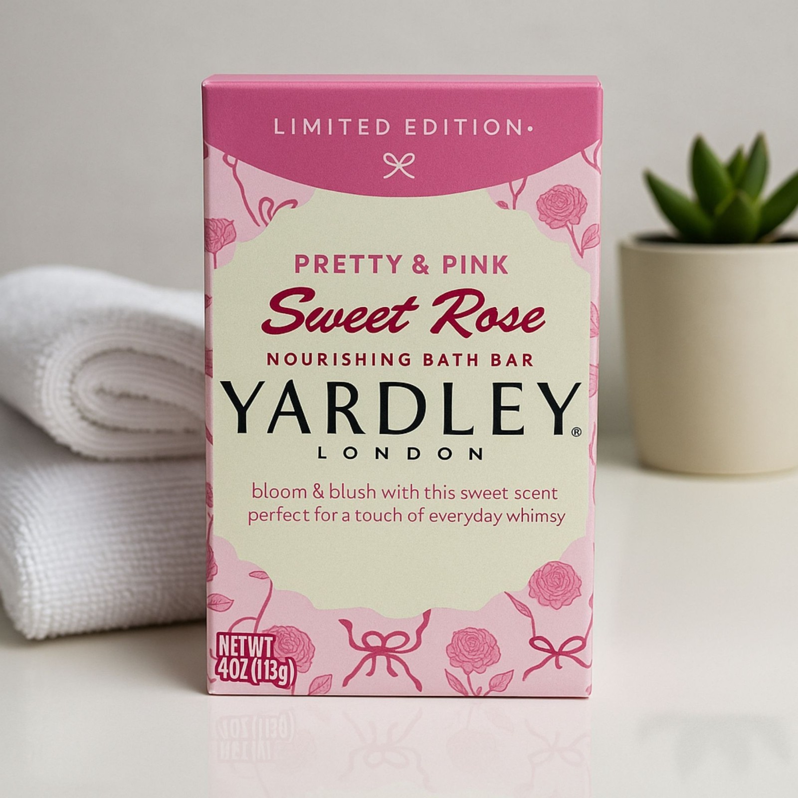 3 Yardley® London FROSTED CRANBERRY Soap LIMITED EDITION 4.25oz w/Essential Oil