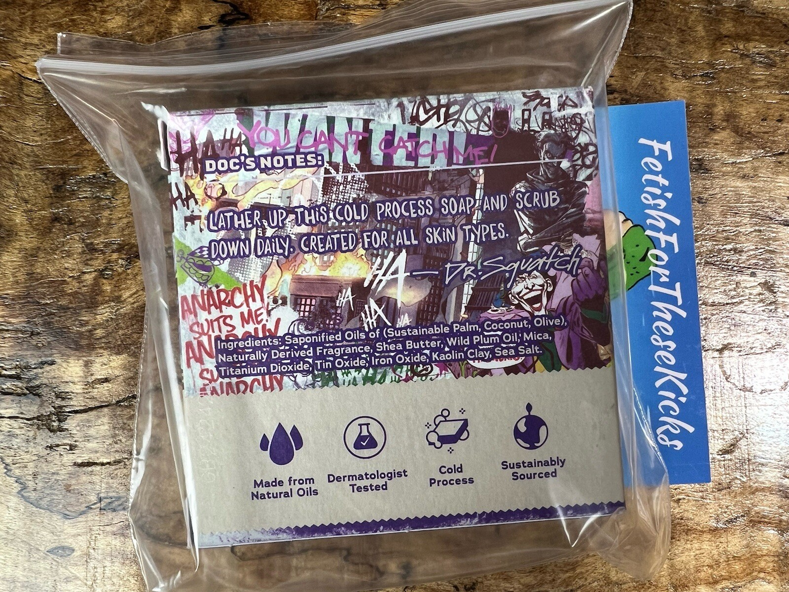Dr Squatch x Batman Clown Prince Rinse Limited Edition Soap Bar