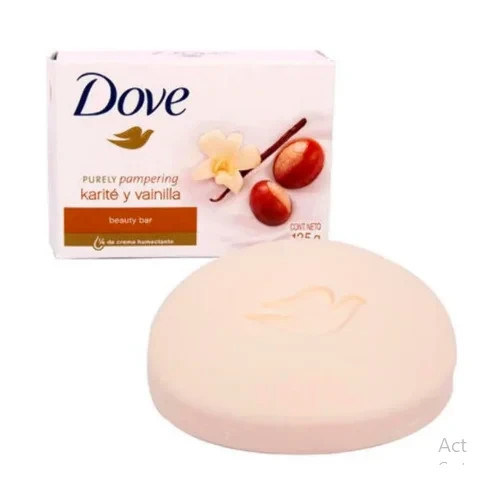 DOVE SHEA BUTTER VANILLA BEAUTY BAR SOAP CLEANSING MOISTURE135G 4.75 OZ PK 16