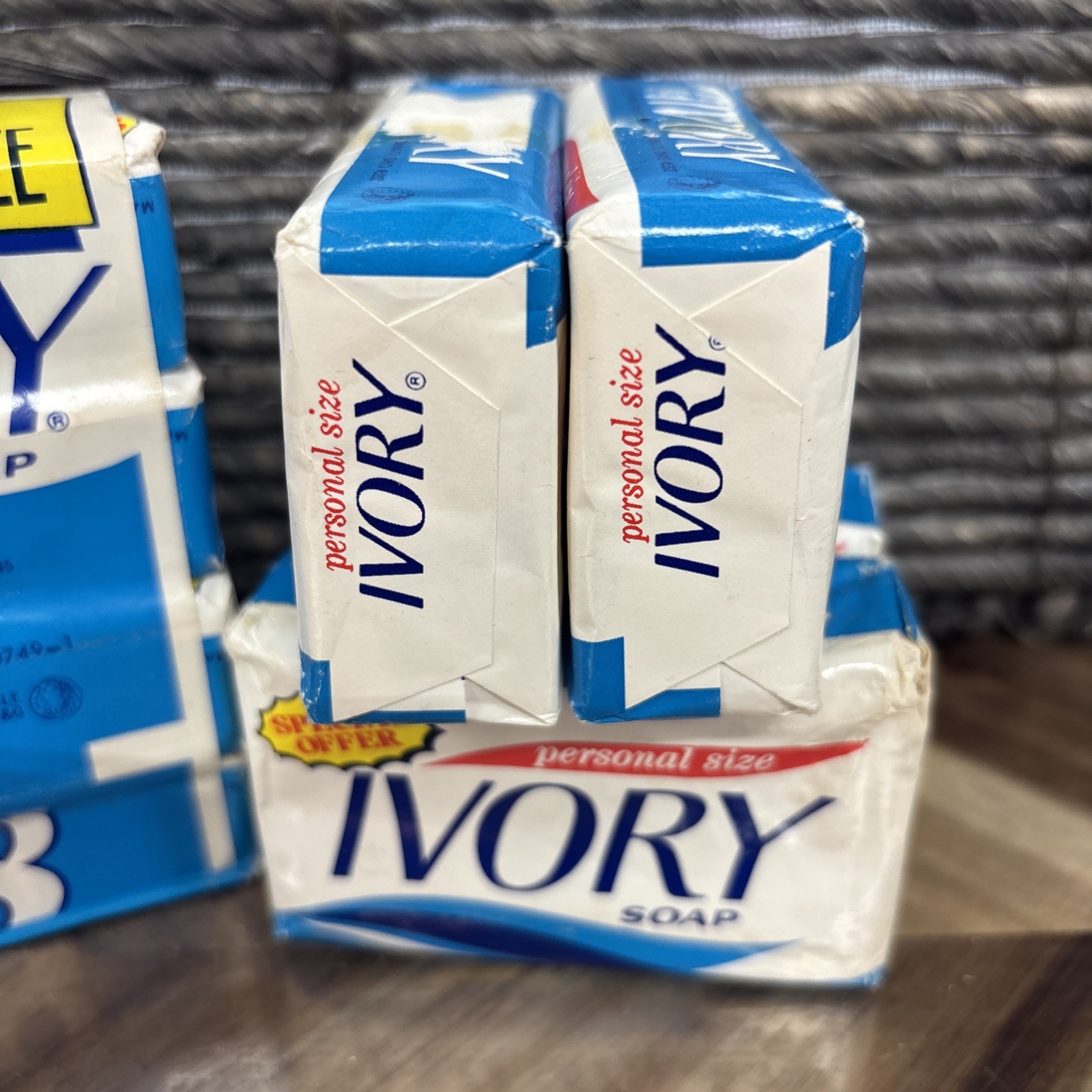 Vintage Ivory Personal Size Soap Bars 1987 8 Pack Bars 3.5oz New Movie Prop