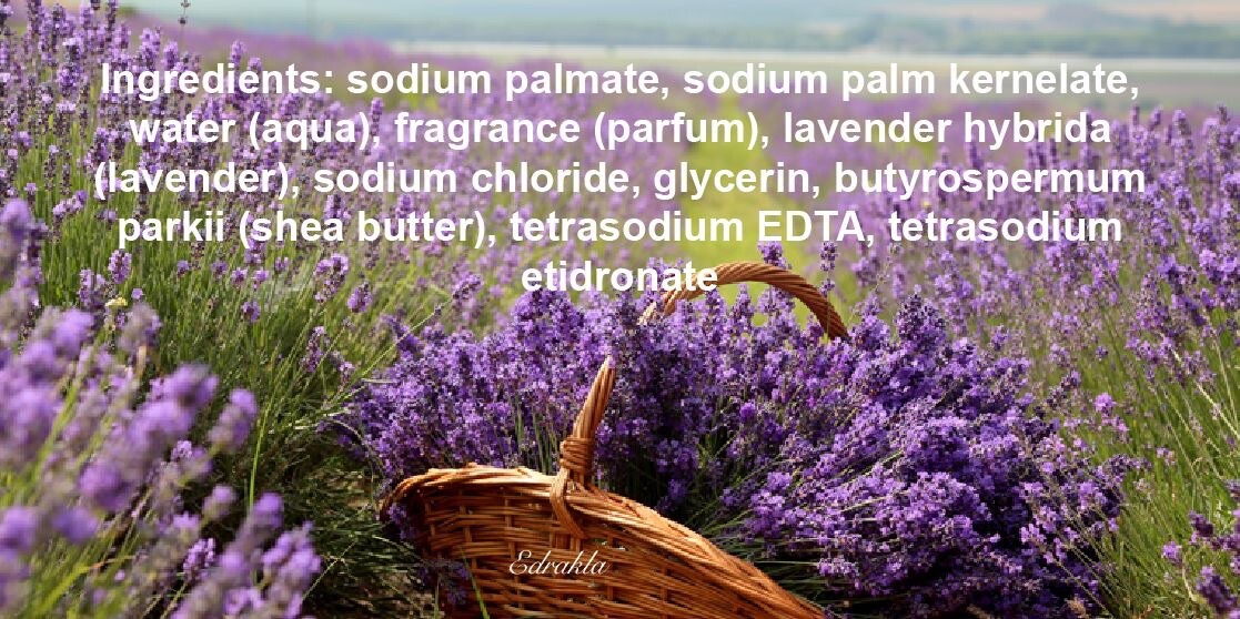 Autentique Bisous de Provence LAVENDER Triple Milled Soap 100% PURE VEGGIE