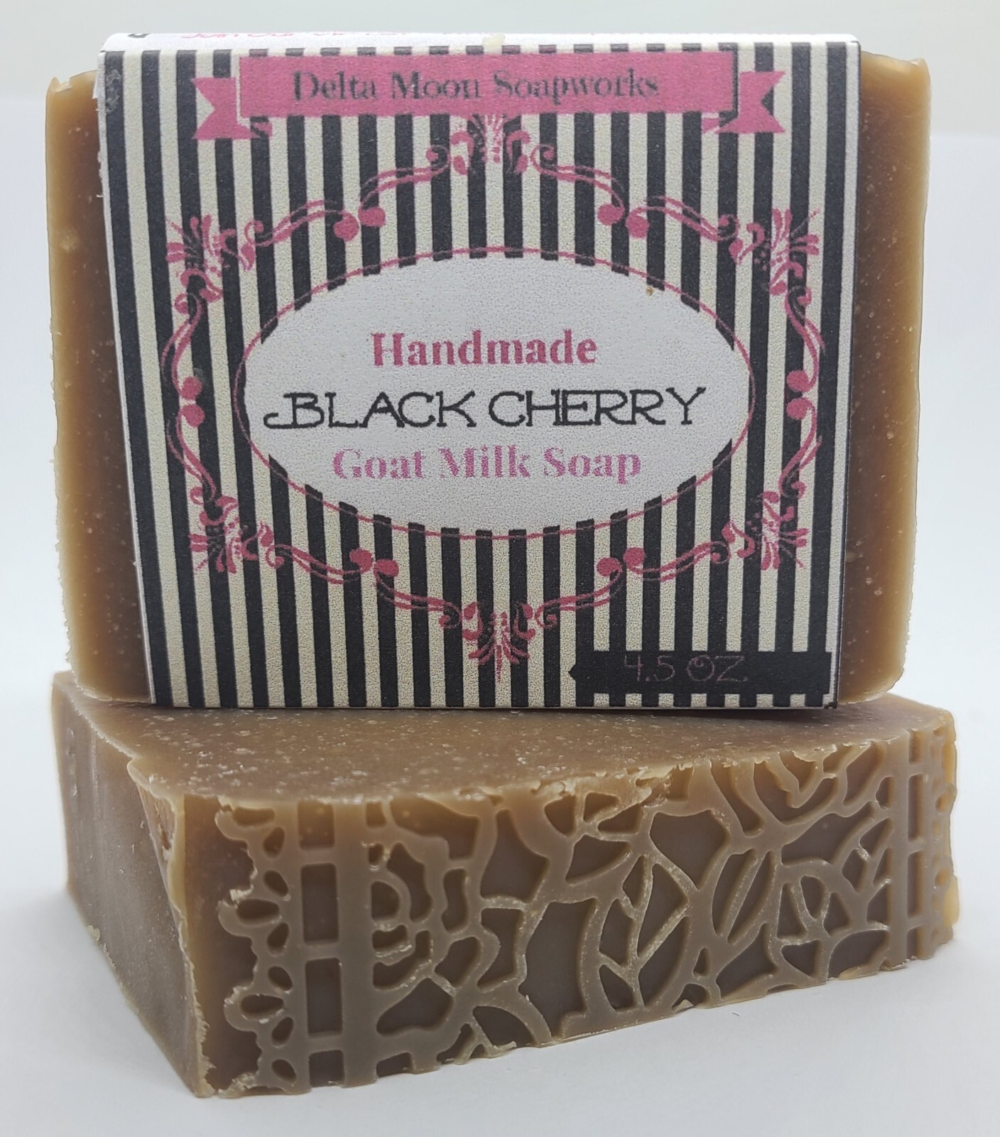 Handmade Black Cherry Goat Milk Soap, Super Mild, + samples, ships fast