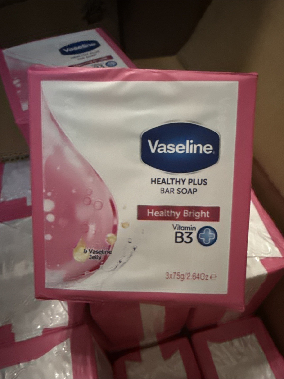 Vaseline Healthy Plus Bar Soap Healty Bright – 3 x 75 gram