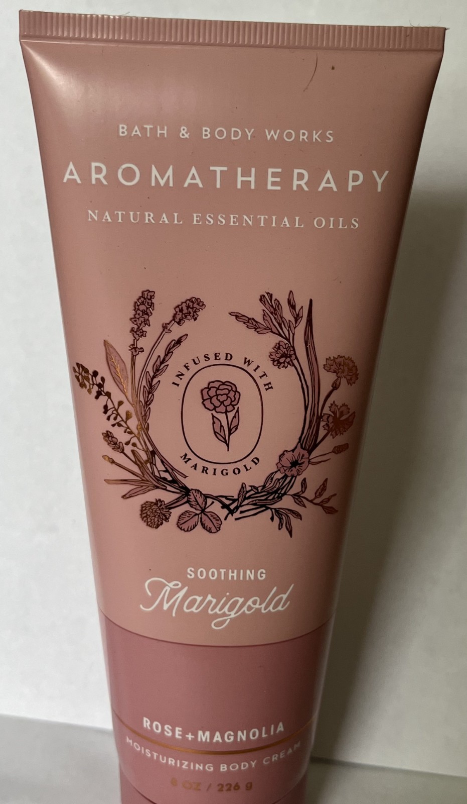 Bath & Body Works Aromatherapy SOOTHING MARIGOLD ROSE+MAGNOLIA Body Cream 8oz