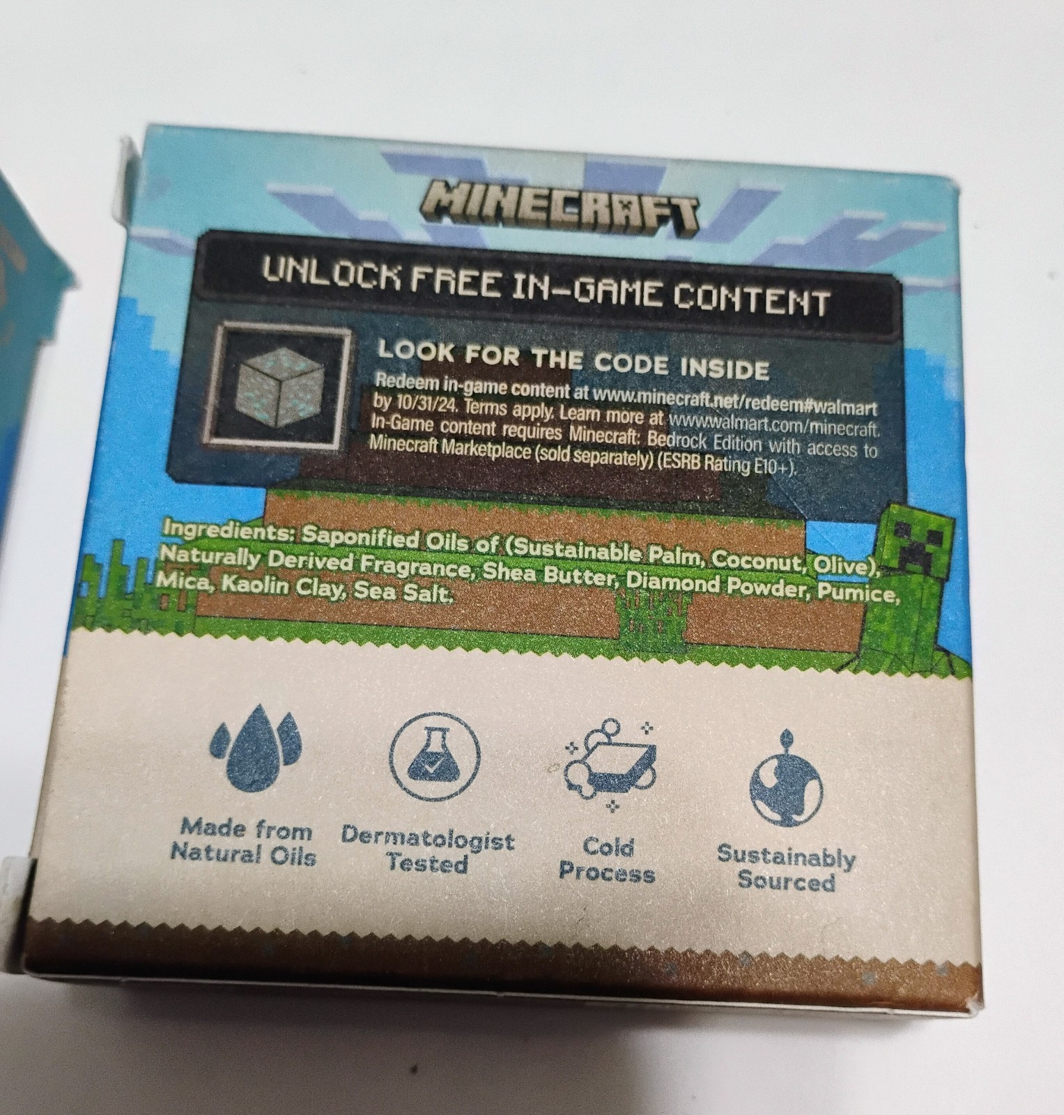 Dr. Squatch Minecraft Natural Soap Diamond Scrub Limited Edition LOT of 2 NEW