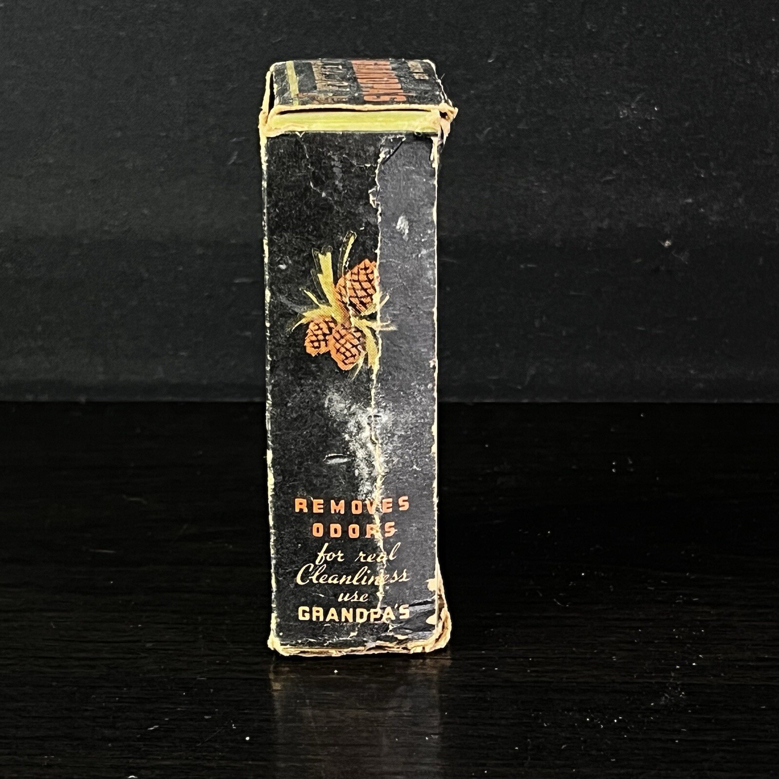 Antique Grandpa’s Wonder Pine Tar Toilet Soap New Cincinnati Ohio General Store