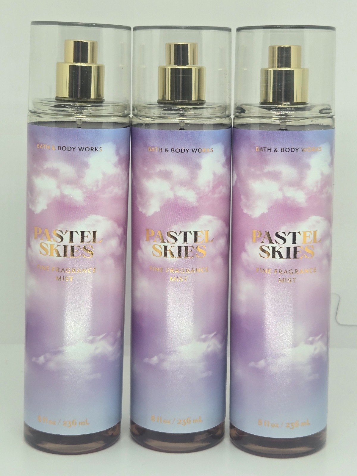 Bath Body Works Pastel Skies Fine Fragrance Mist x3