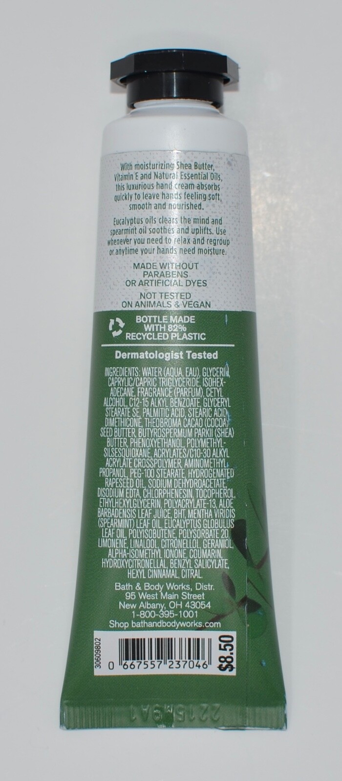 2 BATH BODY WORKS AROMATHERAPY EUCALYPTUS SPEARMINT HAND CREAM LOTION 1OZ TRAVEL